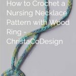 Blue and green nursing necklace pin image overlay.