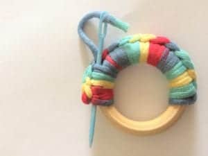 picture of sewing end wood ring teether