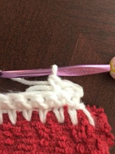 crochet towel topper