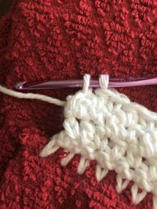 crochet towel topper