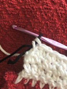 crochet towel topper
