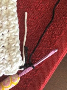 crochet towel topper