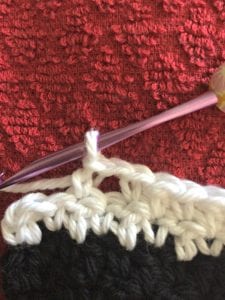 crochet towel topper