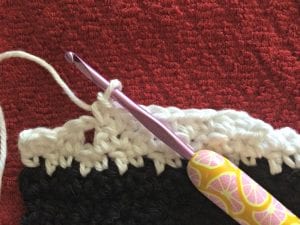 crochet towel topper