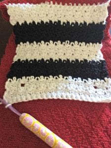 crochet towel topper