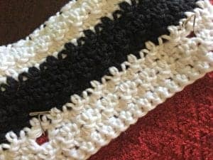 crochet towel topper