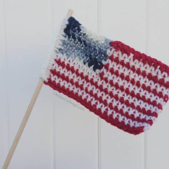 Free Crochet American Flag Pattern ChristaCoDesign
