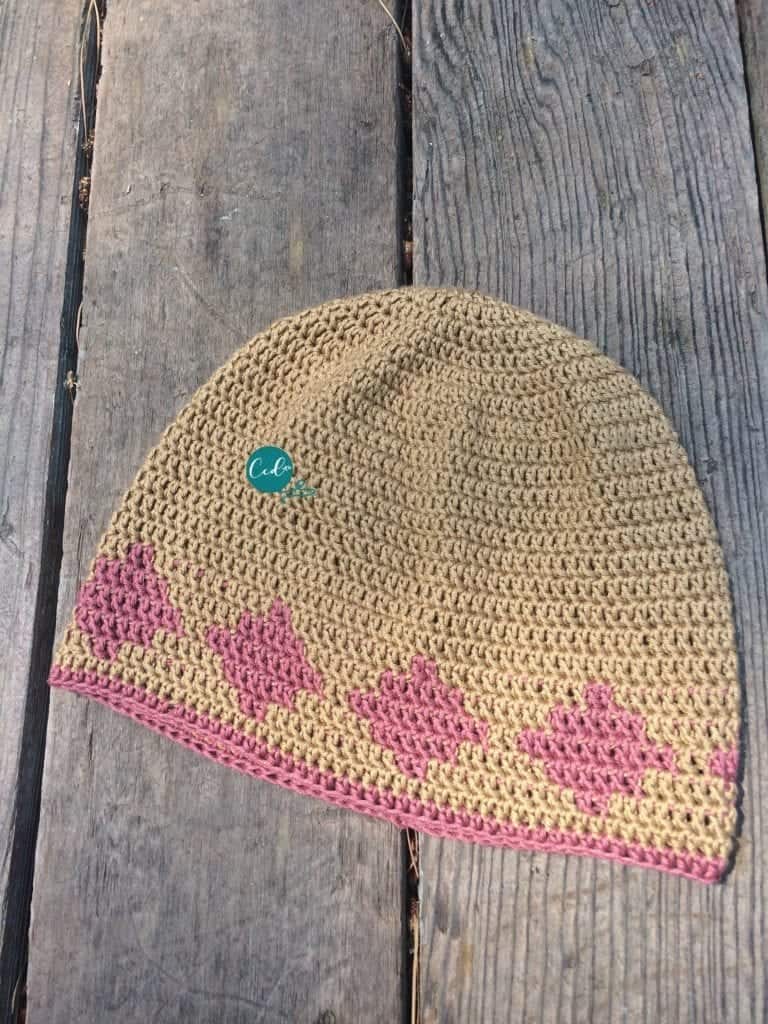 picture of crochet summer chemo cap