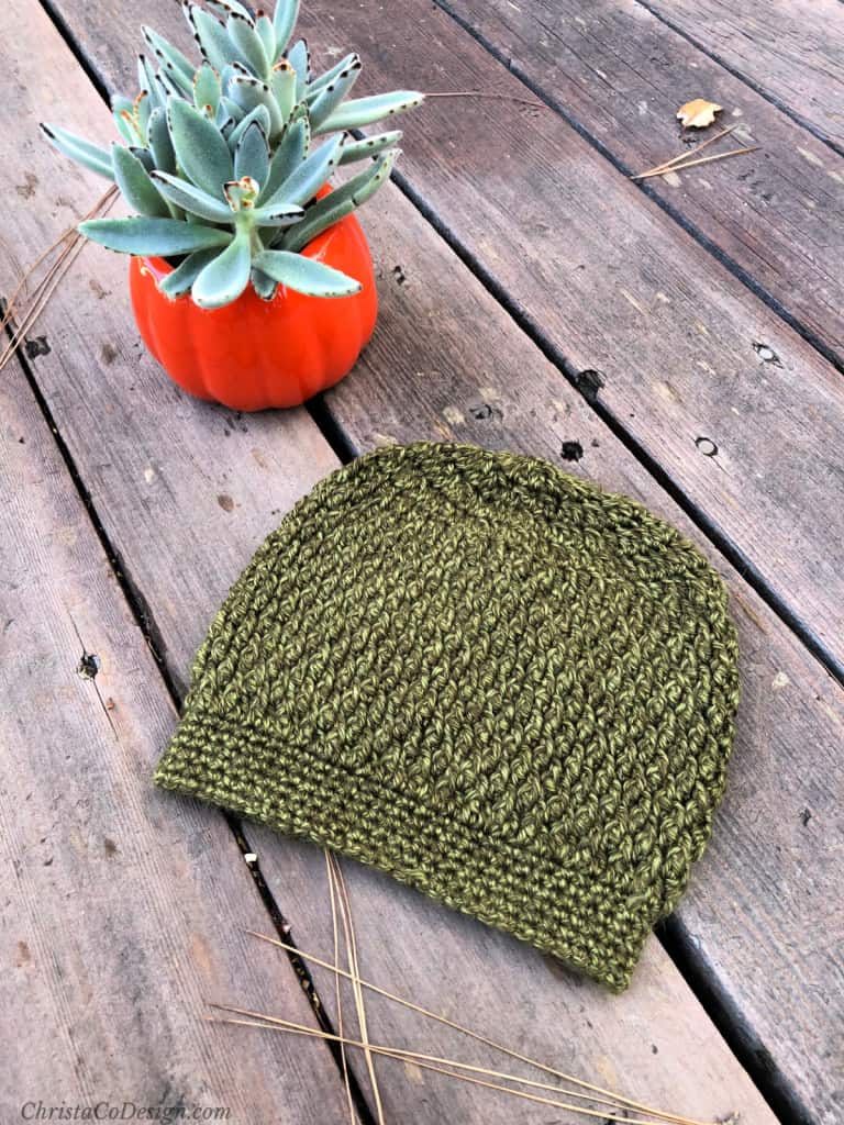 textured slouchy hat