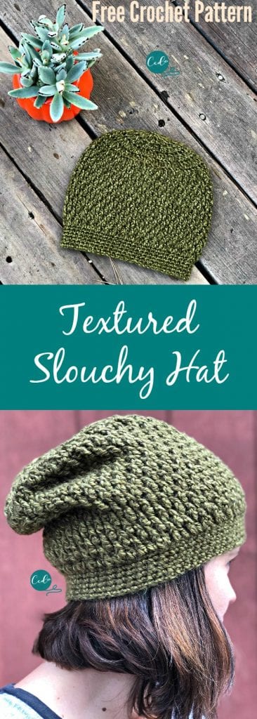 textured slouchy hat