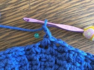 sinlge crochet cluster