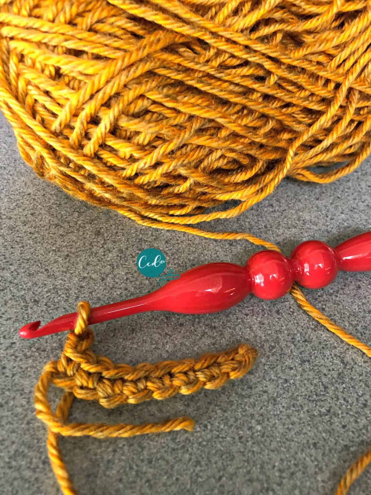 Single crochet in back loop for ribbing.