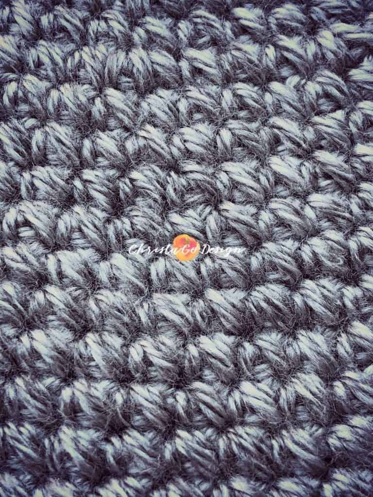 mini bean stitch grey