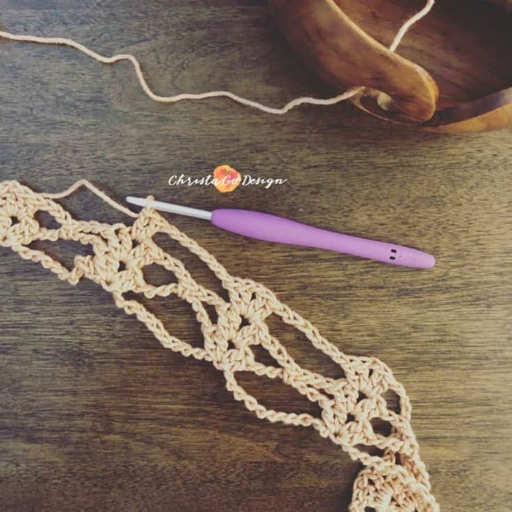 Easy Lacy Crochet Infinity Scarf a Free Pattern - ChristaCoDesign