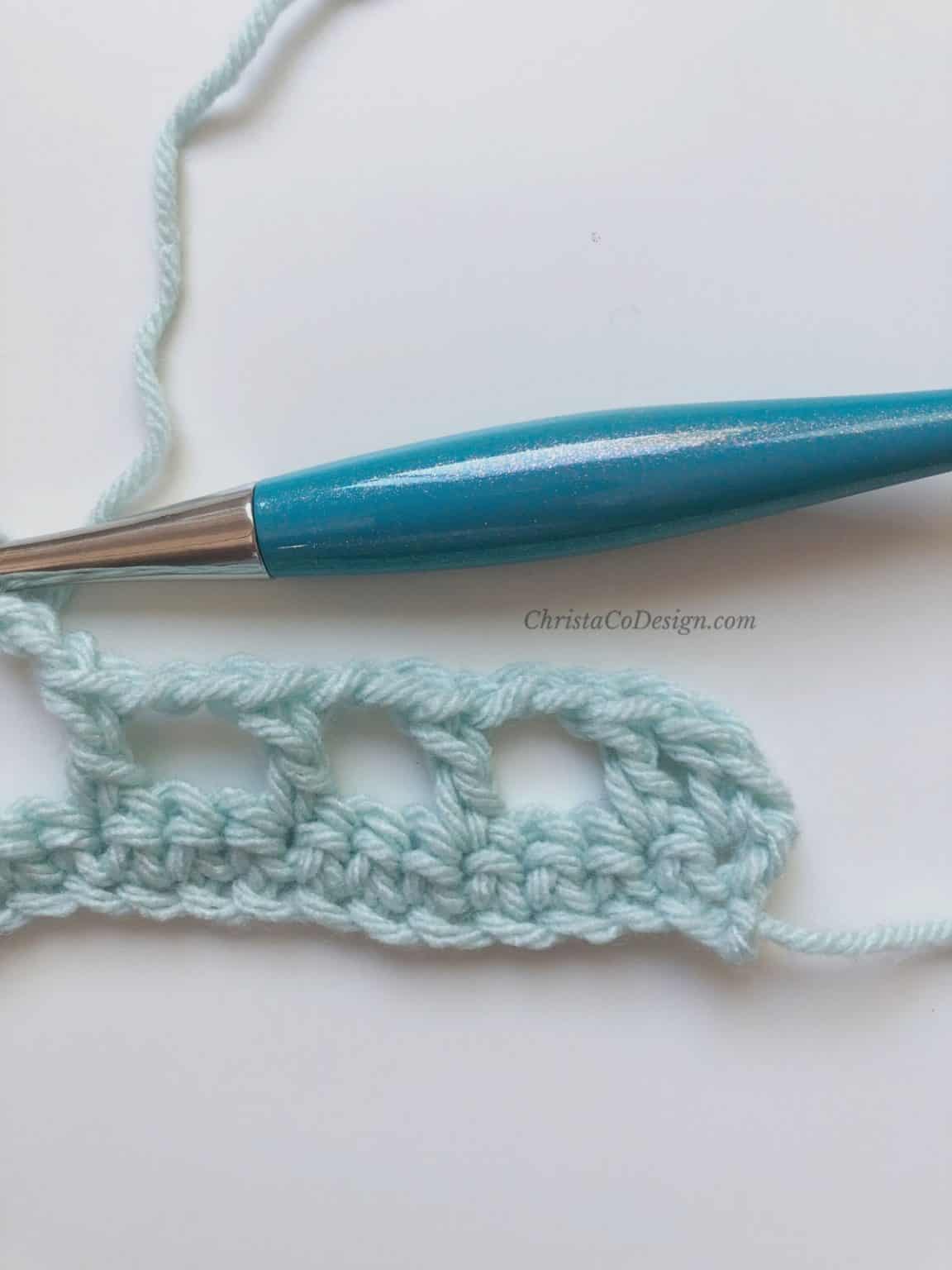 Strisce Easy Crochet Ruffle Edge Wrap Pattern ChristaCoDesign