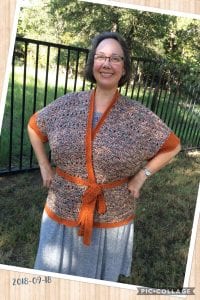 picture of woman wearing cardigan and belt