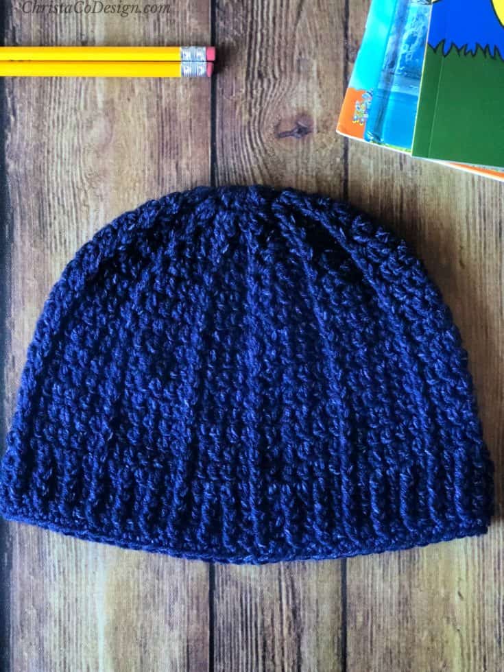 Free Crochet Hat Pattern for Children the Bravo Beanie - ChristaCoDesign