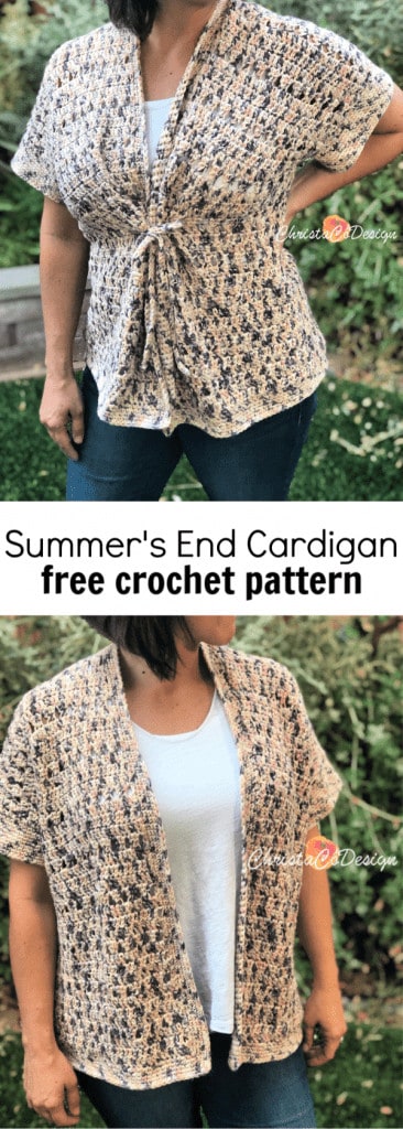 picture of pin image crochet short sleeve cardigan