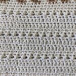 Close up of stitches and texture.