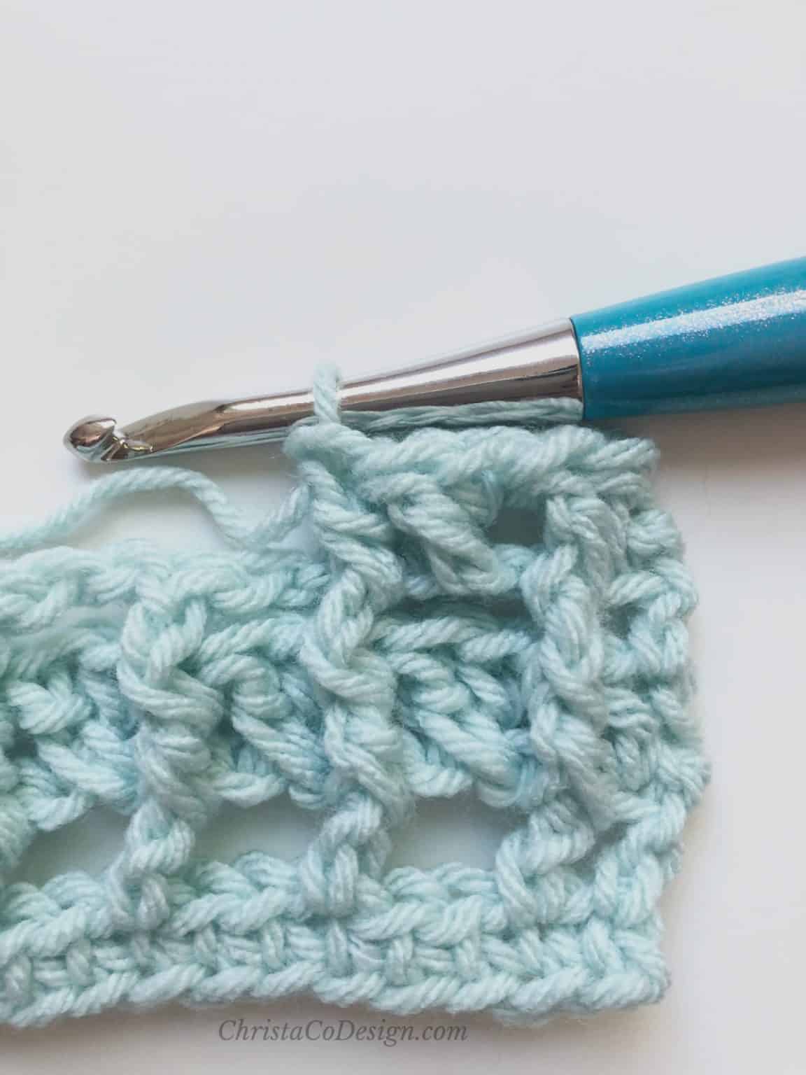 Strisce Easy Crochet Ruffle Edge Wrap Pattern ChristaCoDesign