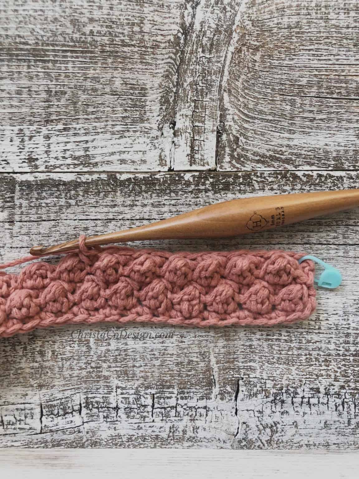 Uneven Berry Stitch Crochet Photo Tutorial ChristaCoDesign