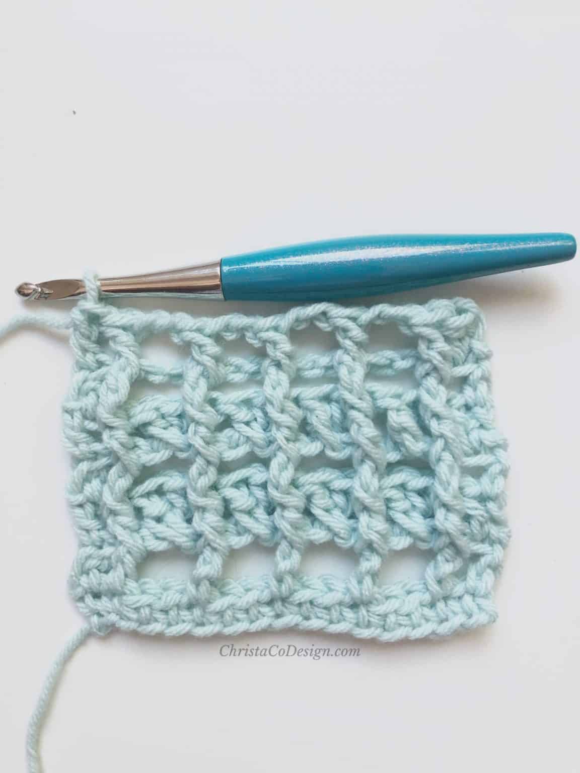 Strisce Easy Crochet Ruffle Edge Wrap Pattern ChristaCoDesign