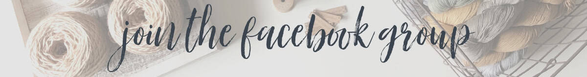 Yarn with text join the Facebook group.