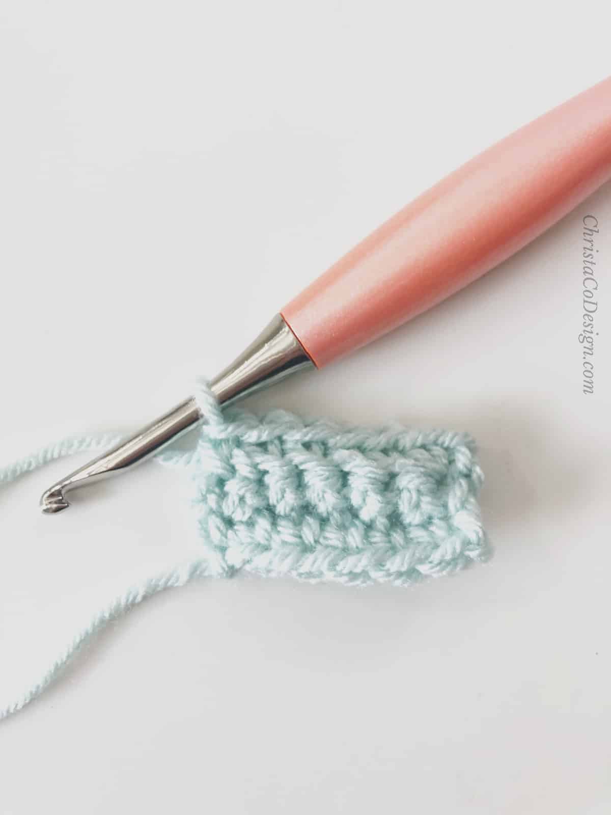 picture of how to crochet ribbing brim of hat