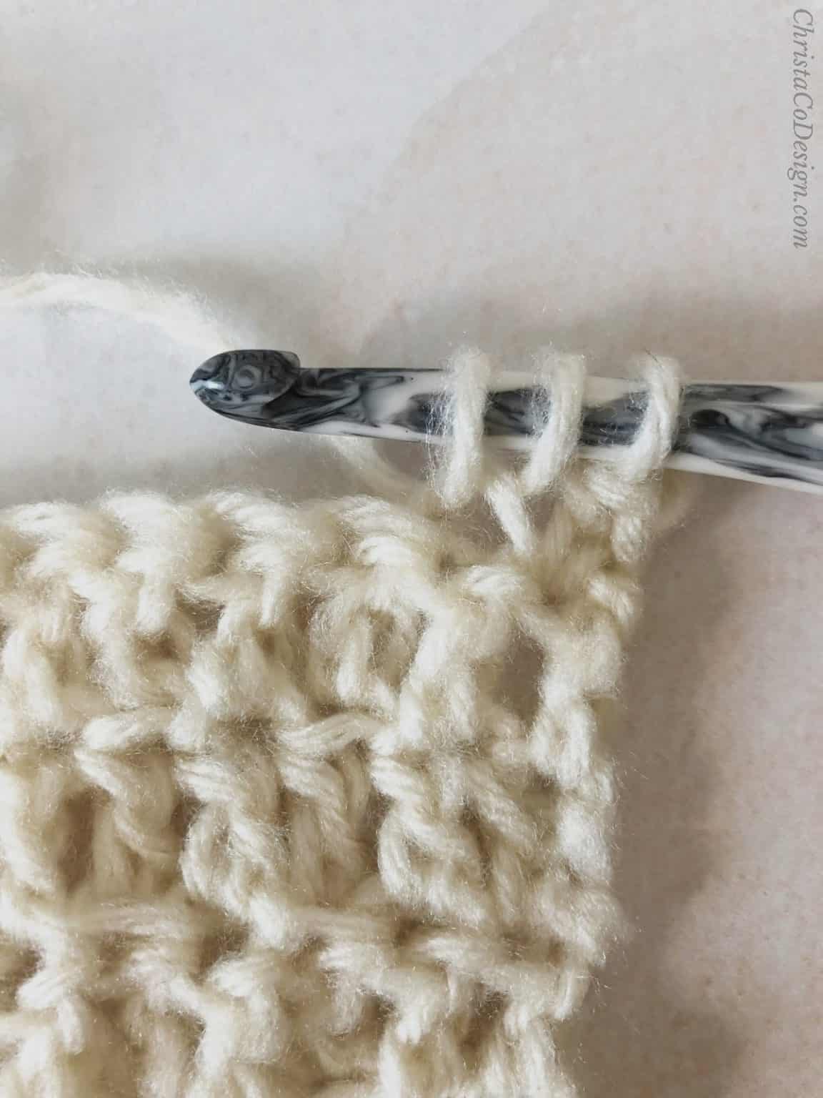 Front Loop Double Crochet a Step by Step Tutorial ChristaCoDesign