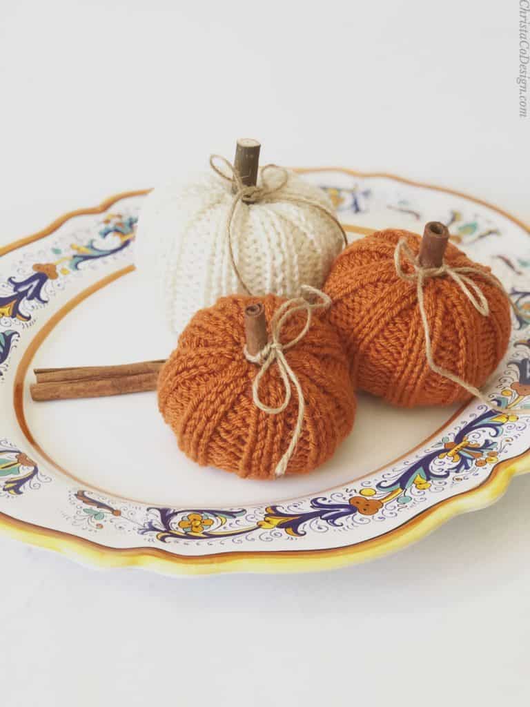 picture of knit pumpkins easy knitting pattern free