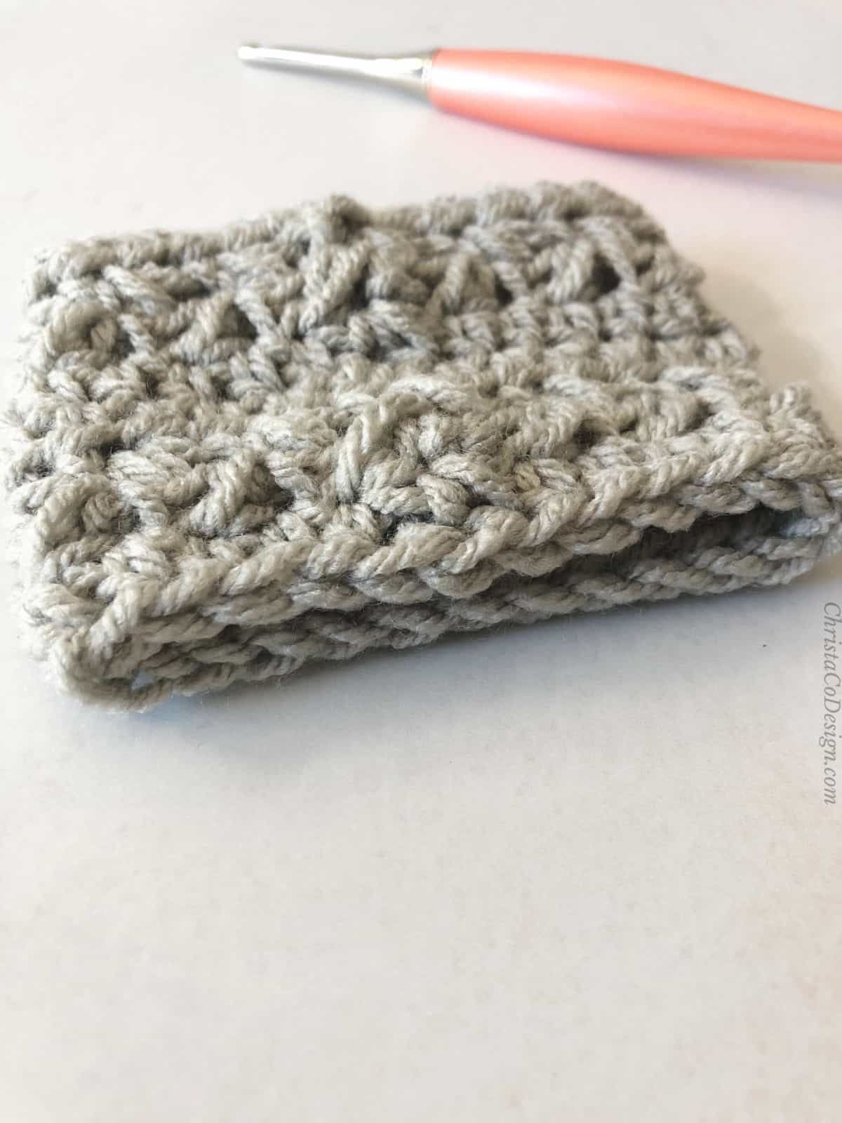 Crochet with a no show join no slip stitch.