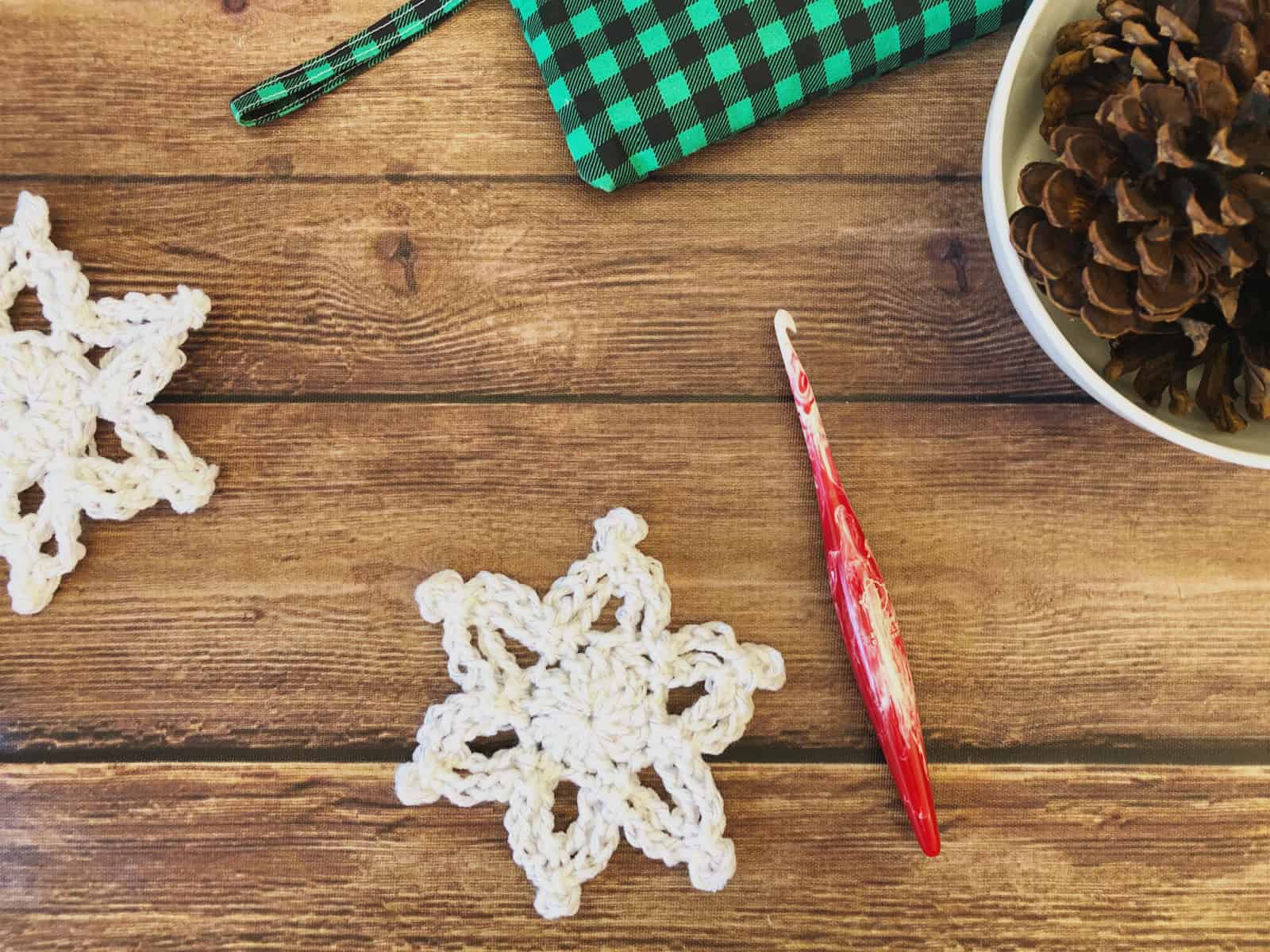 Sparkle Crochet Snowflake an Easy Pattern