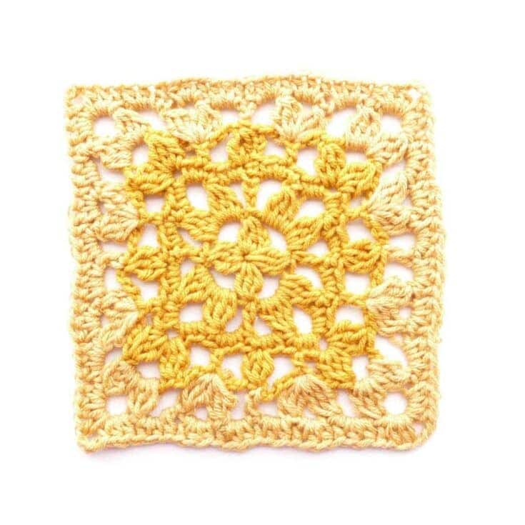 Image for Pretty Petals Crochet Square- Free Crochet Pattern