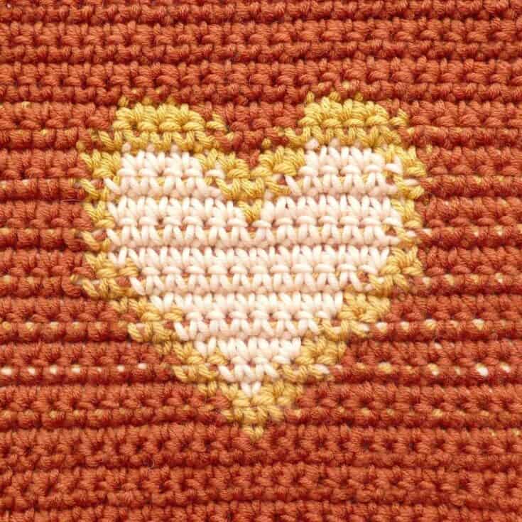 Image for Crochet Tapestry Heart Square- Free Pattern in Two Sizes