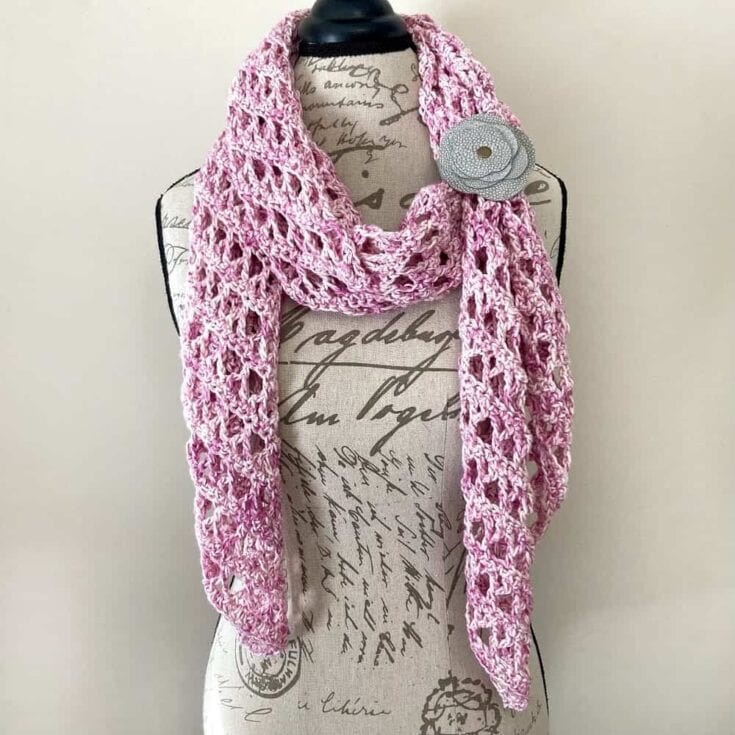 Image for The Best Airy & Light Crochet Scarf For Spring