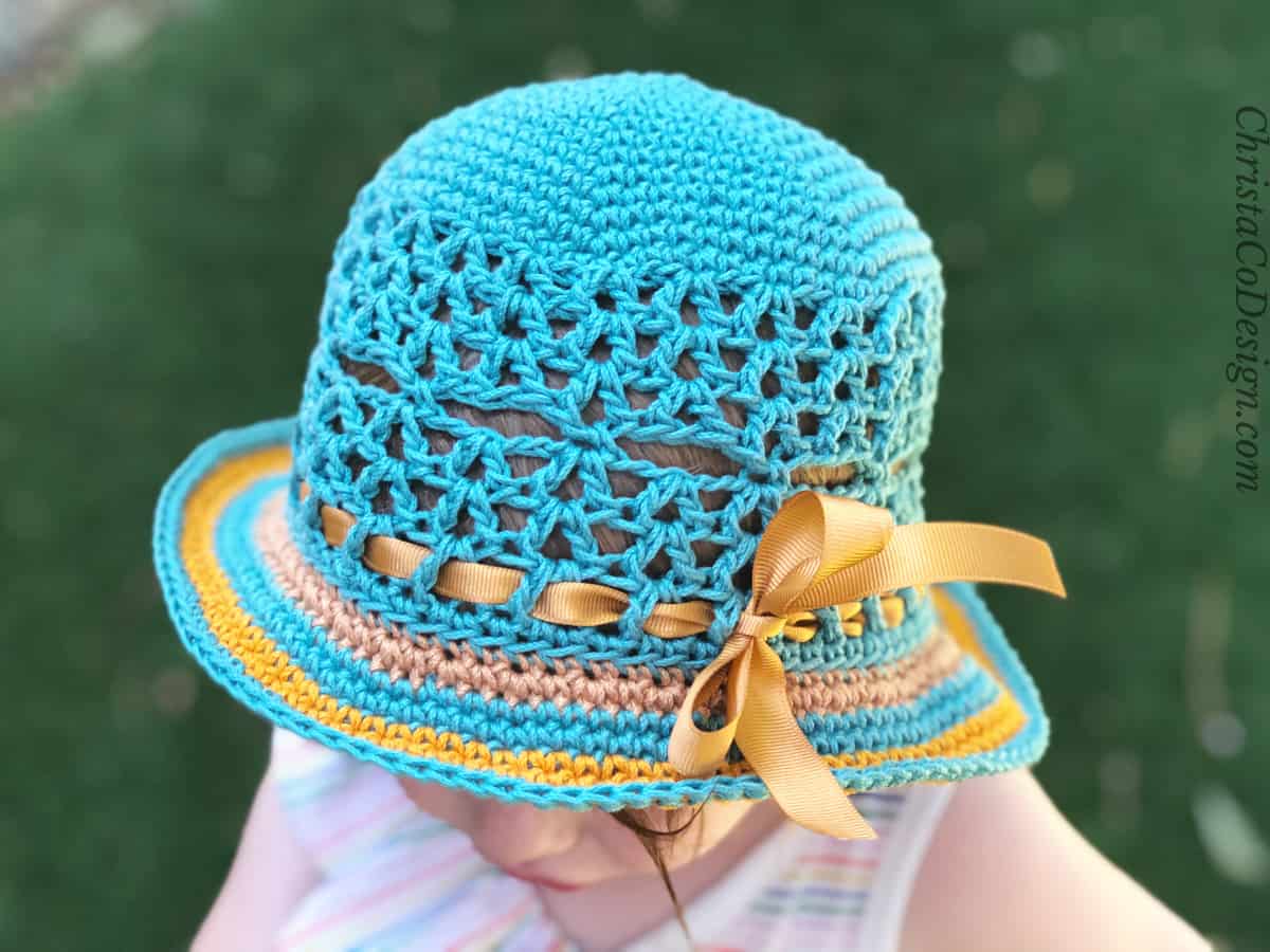 Lunette Sun Hat Cotton Crochet Hat Pattern