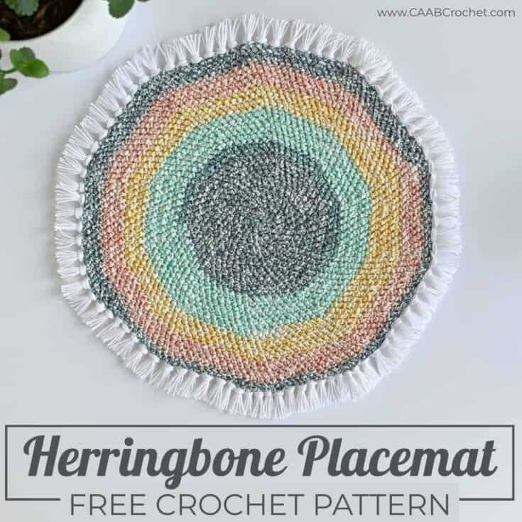 Image for Circle Placemat Crochet Pattern - Cute As A Button Crochet & Craft