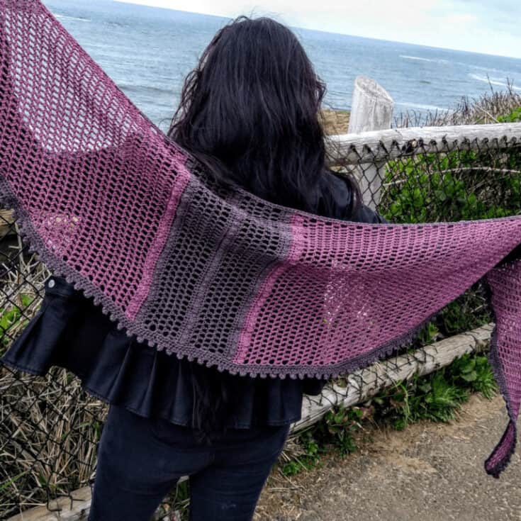 Image for New for Summer: Long Cotton Crochet Wrap