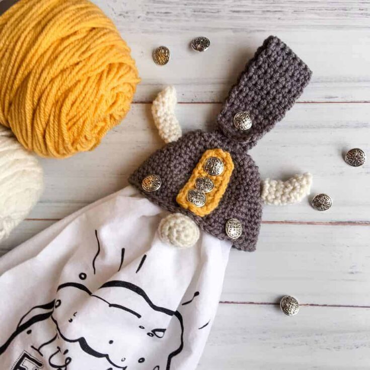 Image for Crochet Viking Gnome Towel Topper