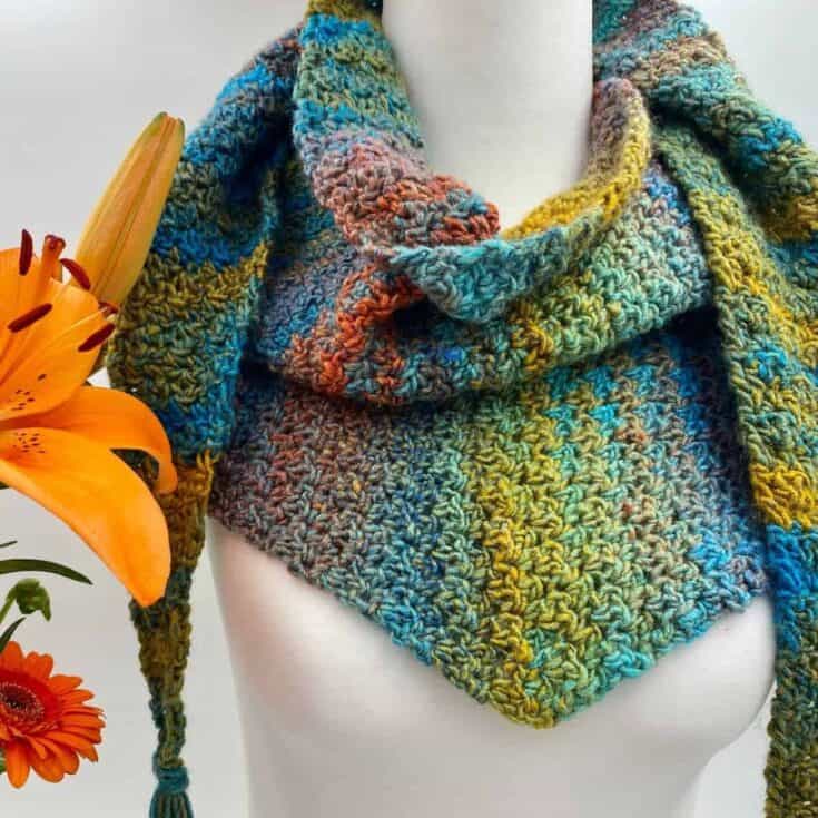 Image for Meridale Triangle Scarf Crochet Pattern