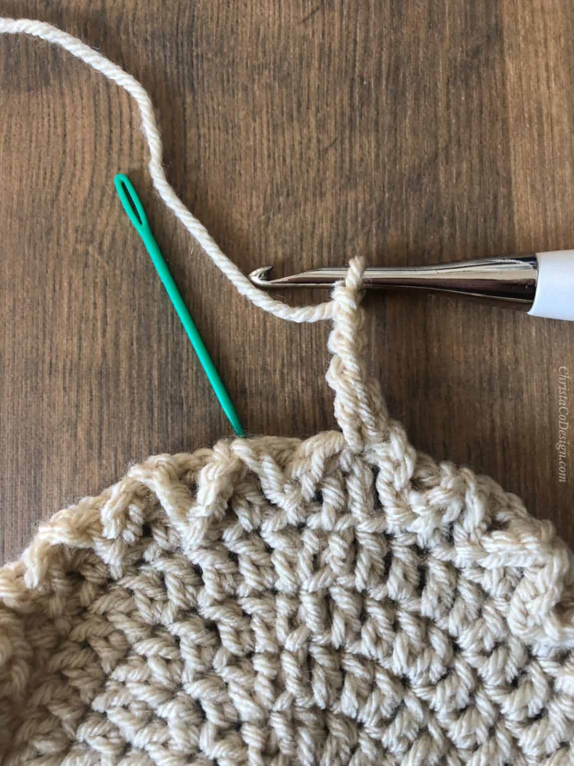 One Skein Crochet Market Bag Pattern Boho Bag ChristaCoDesign