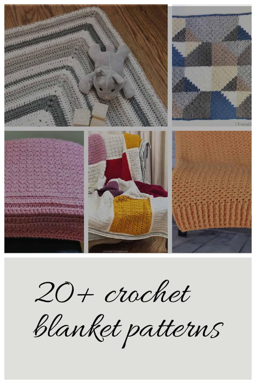 Pin image with collage of blankets and text.