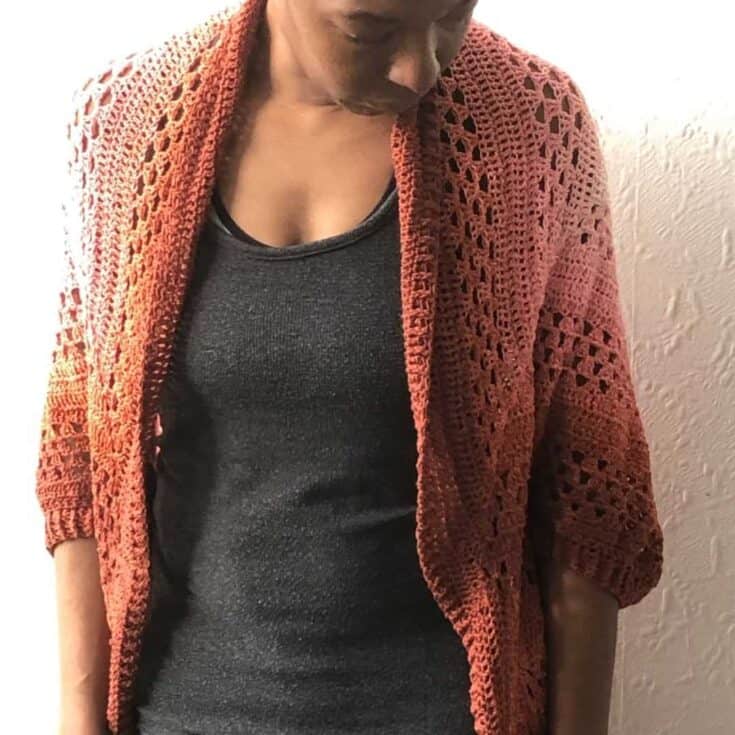 Image for Easy granny cocoon cardigan - Granny Merge Cocoon
