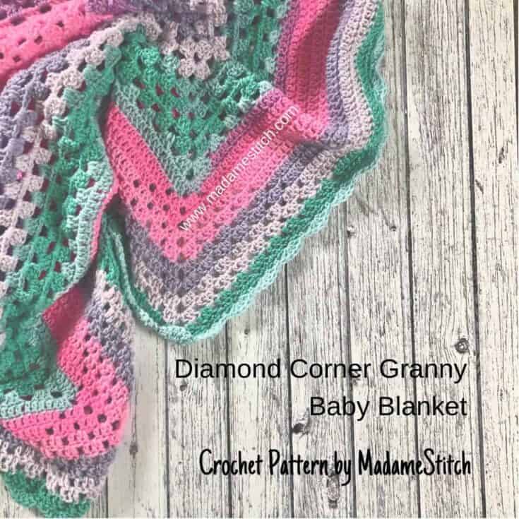 Image for Diamond Corner Granny Baby Blanket