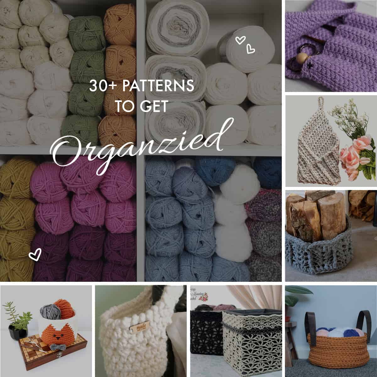 30+ Crochet Patterns to Get Organized in the New Year