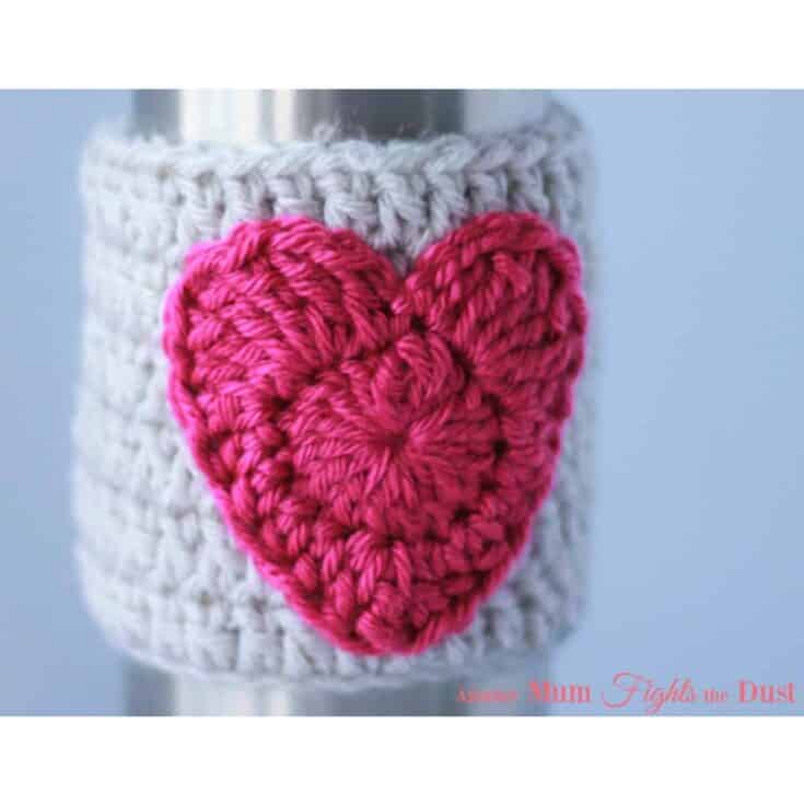 Image for Heart Cup Cozy Crochet Pattern ~ Another Mum Fights the Dust