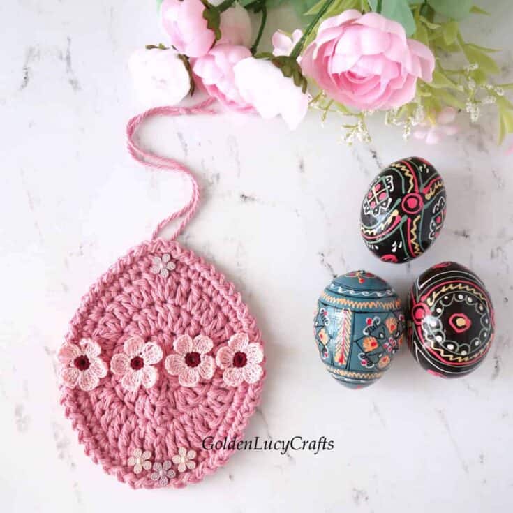 Image for Easter Egg Crochet Ornament