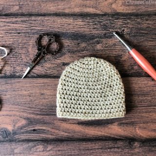 Easy Half Double Crochet Beanie Pattern Free in All Sizes - ChristaCoDesign