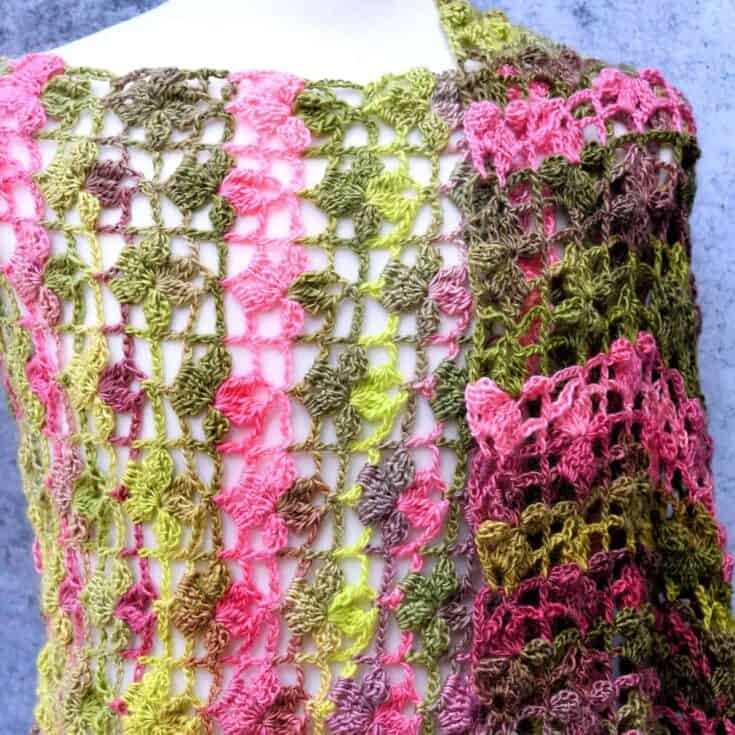 Image for Lacy Rectangle Shawl | On The Vine