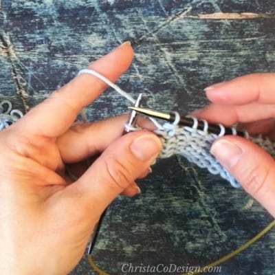 How to P2tog Purl Two Together To Decrease - ChristaCoDesign